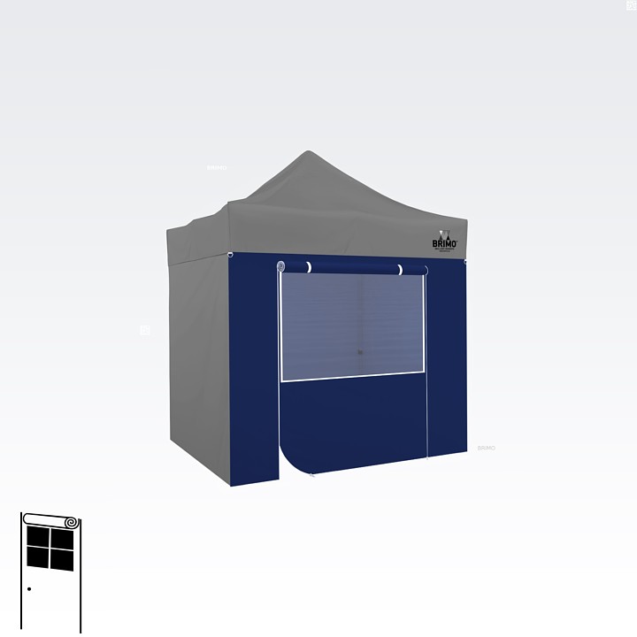 Četvrti zid šatora s vratima